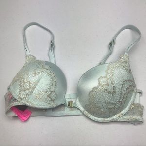 LS GRN/GLD Beyond Sexy Push-up, 32B. *P1021